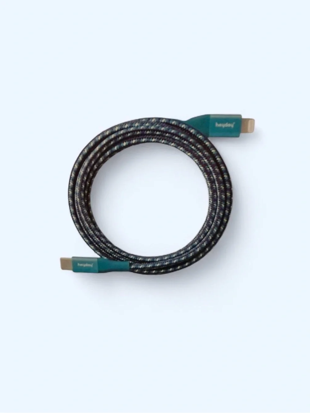 heyday Teal Braided Fast Charging Lightning to USB-C Cables - Pair